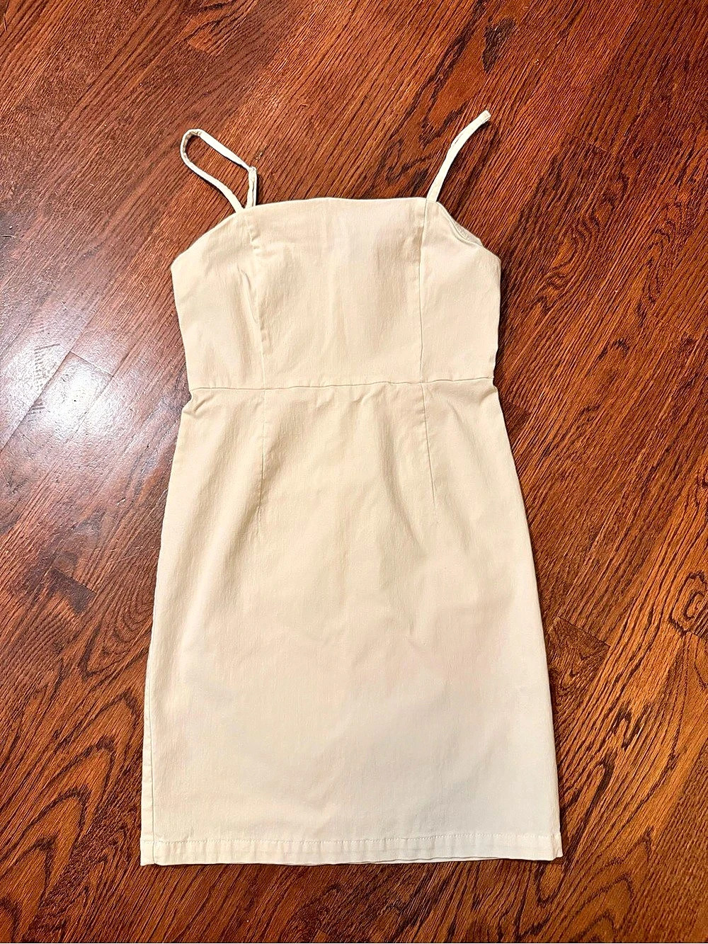 Forever 21 Cream Mini Sundress Like New Size M